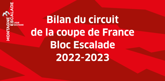 Bilan du circuit de la coupe de France Bloc Escalade 2022-2023