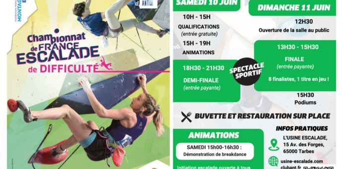 L’Usine accueille le Championnat de France sénior de difficulté 2023 !