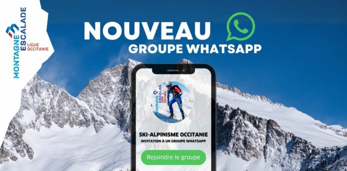 Lancement de la communauté Whatsapp dédiée au Ski-Alpinisme en Occitanie !