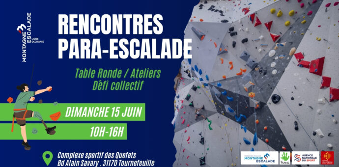 1ère édition des « Rencontres Para-Escalade Occitanie » – Dimanche 15 juin 2025