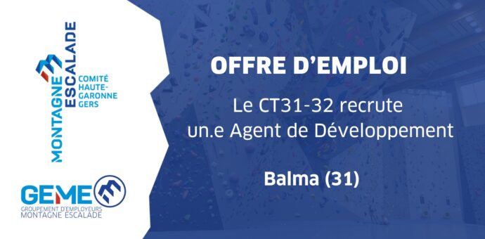 Recrutement – Le Comité Territorial de la Haute-Garonne et du Gers recrute un.e Agent.e de développement